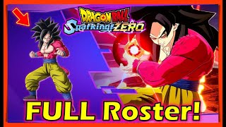 Dragon Ball Sparking Zero ALL FIGHTERS in game Renders [upl. by Etsirhc]