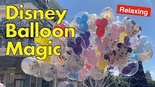 Disney Balloon Magic  Music and Visual Relaxation  Walt Disney World  relaxing disney [upl. by Ahsirt]