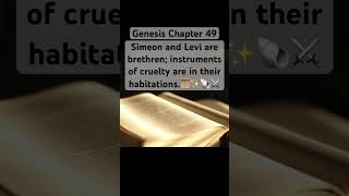 Bible Genesis Chapter 49 Simeon and Levi are brethren Short shorts Genesis [upl. by Thaddeus]