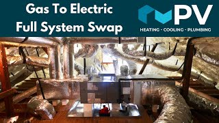 Gas To Electric Heat Pump System Swap [upl. by Anastasie]