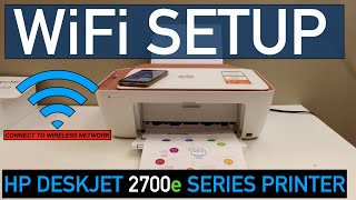 HP DeskJet 2700e WiFi Setup [upl. by Irik]