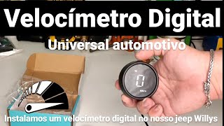 Velocímetro Digital automotivo universal  Fácil instalação  E muito eficiente  Vale apena [upl. by Anirtep]