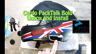 Cardo Packtalk Bold Unboxing and Installing onto Shoei GT Air [upl. by Fleurette]