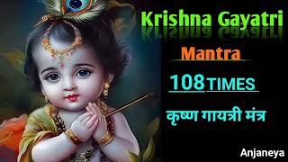 Shree Krishna Gayatri Mantra ll Krishna Gayatri Mantra 108Times l कृष्ण गायत्री Thesunshinevy2yc [upl. by Morville]