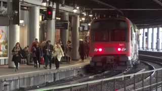 PARIS FRANCE 2014  Regional Train RER C  Champ de Mars Tour Eiffel Station [upl. by Jess]