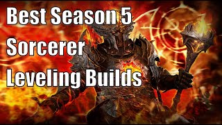 Best Sorcerer Leveling Builds for Season 5  Diablo 4 [upl. by Diella986]