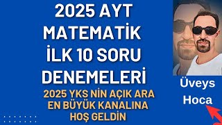 AYT Matematik İlk 10 soru Denemeleri 5💥Gerçek Bir Sınav Provası 2024 AYT Seviyesinde🔥PDF aşağıda [upl. by Mungo]