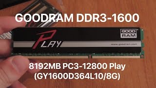 Goodram DDR31600 8192MB [upl. by Ahsinik]