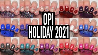 OPI Celebration Winter Holiday 2021 Nail Polish Swatch amp Review  JESSFACE90 [upl. by Yaf]