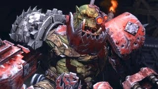 Ork Warboss Grimskull Waaagh on Graia Forge World Warhammer 40k Space Marine [upl. by Nerred]