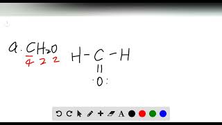 Write the Lewis structure for each molecule a CH2O b C2Cl4 [upl. by Gitt]