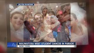 Wauwatosa West Student Dances in Parade [upl. by Aehta]