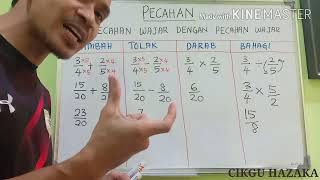 MATEMATIK TOPIK PECAHAN TAMBAH TOLAK DARAB BAHAGI [upl. by Assiran118]