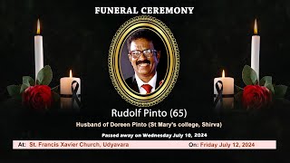 Final Journey of Rudolf Pinto 65 Udyavara  Daijiworld Udupi [upl. by Adleme325]