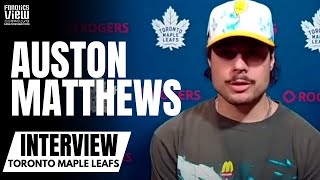 Auston Matthews Reacts to Mitch Marner Trade Speculation quotEverybody Loves Mitch Outside Noisequot [upl. by Dippold]