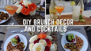 DIY Brunch Setup at Home  Pretty Brunch Drinks and Decor  DIY Entertaining [upl. by Odnumyar]