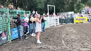 Summit County Rodeo 2024  National Anthem night 2  Naomi OConnor [upl. by Nagar]