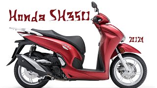 2021 Honda SH 350i Scooter Slide First View [upl. by Ocer]