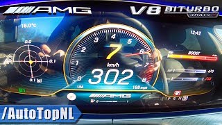 639HP MercedesAMG GT 63 S 0302kmh ACCELERATION amp LAUNCH CONTROL by AutoTopNL [upl. by Kcolttam]