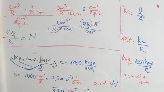 Células conductimetricas Explicación y ejercicios [upl. by Lamaaj]