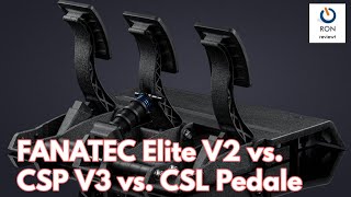 Fanatec CSL Elite V2 vs CSP V3 vs CSL Pedale im AZ Vergleichstest [upl. by Torbert235]