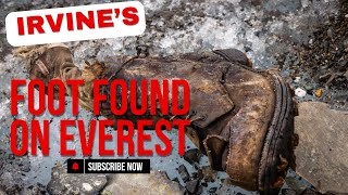 Sandy Irvines Foot Found on Everest Analysis with Dr Robert Edwards [upl. by Enelehcim]