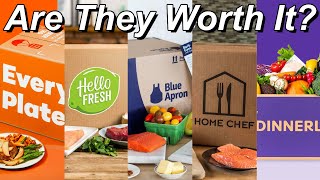 Are Meal Kits Worth It Hello Fresh Vs Dinnerly Vs BlueApron Vs Home Chef Vs EveryPlate [upl. by Enialed]