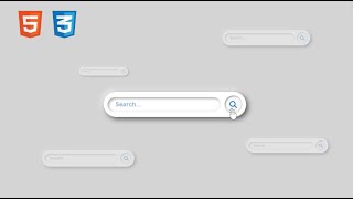 Sleek Search Bar with HTML and CSS [upl. by Behnken596]