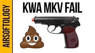 Worst Airsoft Pistol  The KWA MKV  Airsoftology Review [upl. by Lonyer]