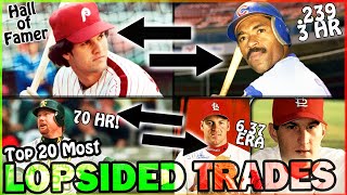 Top 20 MOST LOPSIDED TRADES In MLB HISTORY [upl. by Ardnnek416]