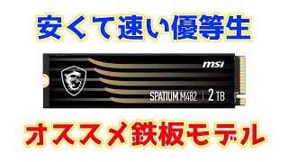 MSIの最新SSDは安くて高性能なオススメ鉄板モデル！SPATIUM M4822TB性能レビュー [upl. by Ahsenyt505]