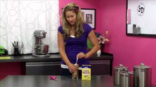 Making a Corn Starch Puff for Cake Decorating [upl. by Luapnaej]