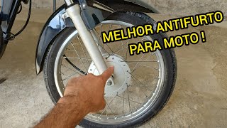 ANTIFURTO PARA MOTO QUE NÃO TEM FREIO A DISCO [upl. by Ardena]