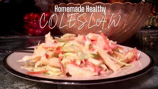 How to make ColeslawNo Mayonnaise amp Healthy [upl. by Kellby]