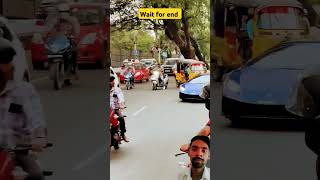 Super car on road public reaction 😳 automobile sorts shorts shots viralshort viralvideo [upl. by Ahtimat]