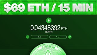 FREE ETHEREUM 2022  Earn 69 Every 15 Minutes MINING FREE ETH NO INVESTMENT [upl. by Ainorev]