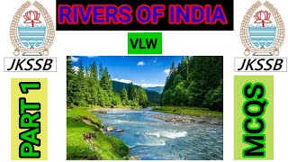 Important mcqs rivers of India part i jkssb VlwSsc in kashmiri language by Aamir Sir [upl. by Jehius]