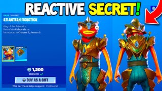 ATLANTEAN FISHSTICK is Here SECRET Reactive BackBling  Fortnite Item Shop [upl. by Marduk]