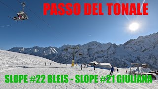 PASSO DEL TONALE  SLOPE 22 BLEIS  SLOPE 21 GIULIANA [upl. by Kaplan356]