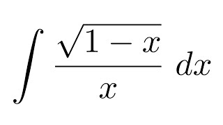 Integral of sqrt1xx substitution  partial fraction decomposition [upl. by Richardo]