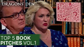 Top 5 Book Related Pitches In The Den  Vol1  COMPILATION  Dragons Den [upl. by Cilegna]