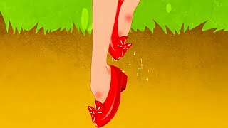 Le Scarpe Rosse  Cenerentola  Storie Per Bambini Cartoni Animati I Fiabe e Favole Per Bambini [upl. by Ylecic]