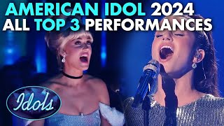 ALL AMERICAN IDOL TOP 3 PERFORMANCES 2024  Idols Global [upl. by Jews]