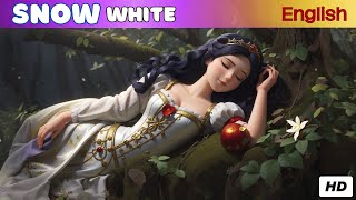 Snow White Story US English accent  Early Speak English Fairy Tales and Bedtime Stories for Kids [upl. by Sadinoel707]