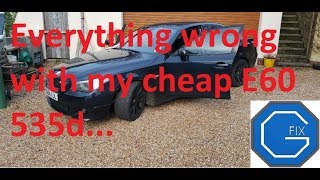 Everything wrong with my E60 535d oh dear Plus trying to fix E60 front brake judder [upl. by Indyc]