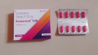 Fexocrest 120 tablet full review uses sideeffects dose in Hindi [upl. by Ricca523]