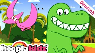 DinosaurierLied 🦖 Mehr Kinderreime Für Kinder  HooplaKidz Deutsch [upl. by Eirene149]