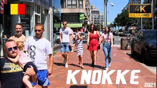 KNOKKE  BELGIUM Walking Tour 4k60fps مدينة كنوك  بلجيكا 2021 [upl. by Graehl]