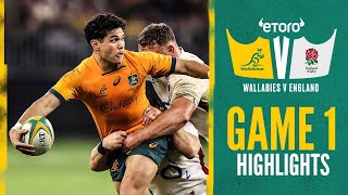 HIGHLIGHTS  Wallabies v England  2022  Game One [upl. by Atikcir]