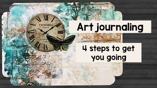 Art journaling  4 steps to get you going [upl. by Irab]